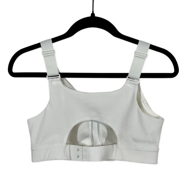 Outdoor Voices Powerhouse White Zip Sports Bra-Size L/XL C cup - Picture 6 of 10